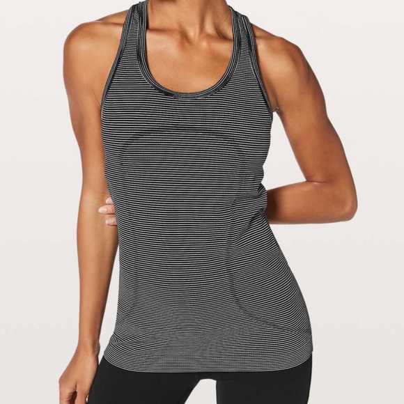 lululemon athletica Tops - 🍋Striped Swiftly Tank
